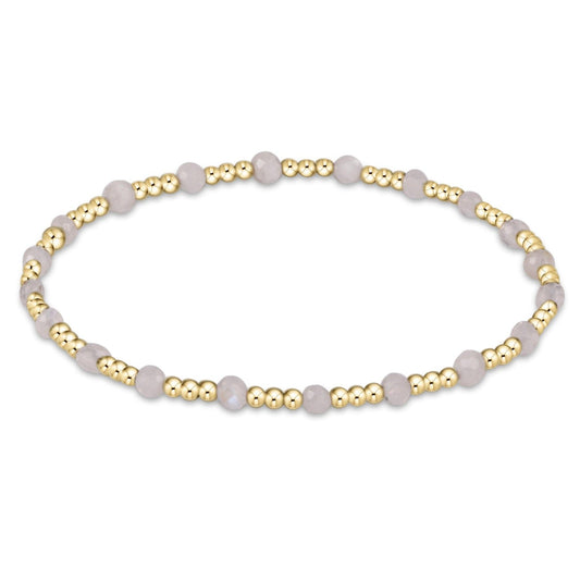enewton Gemstone Gold Sincerity Pattern 3mm Bead Bracelet