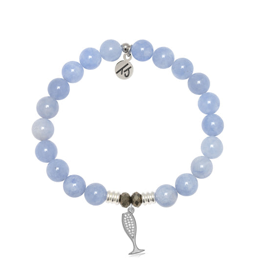 T. Jazelle Sky Blue Jade Gemstone Bracelets