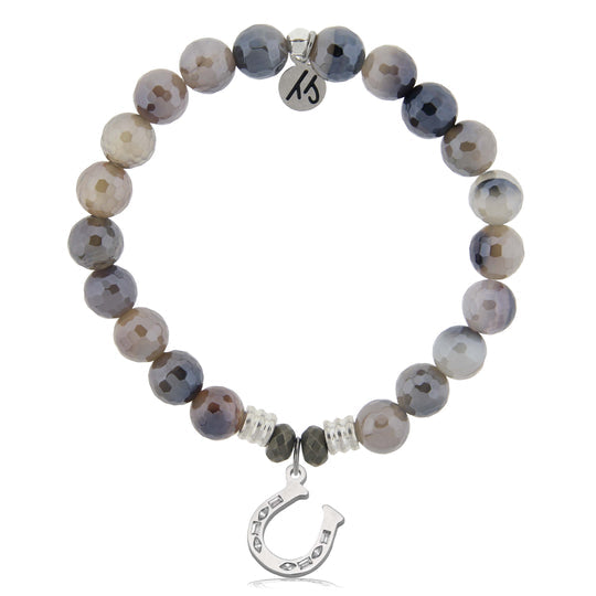 T. Jazelle Storm Agate Gemstone Bracelets