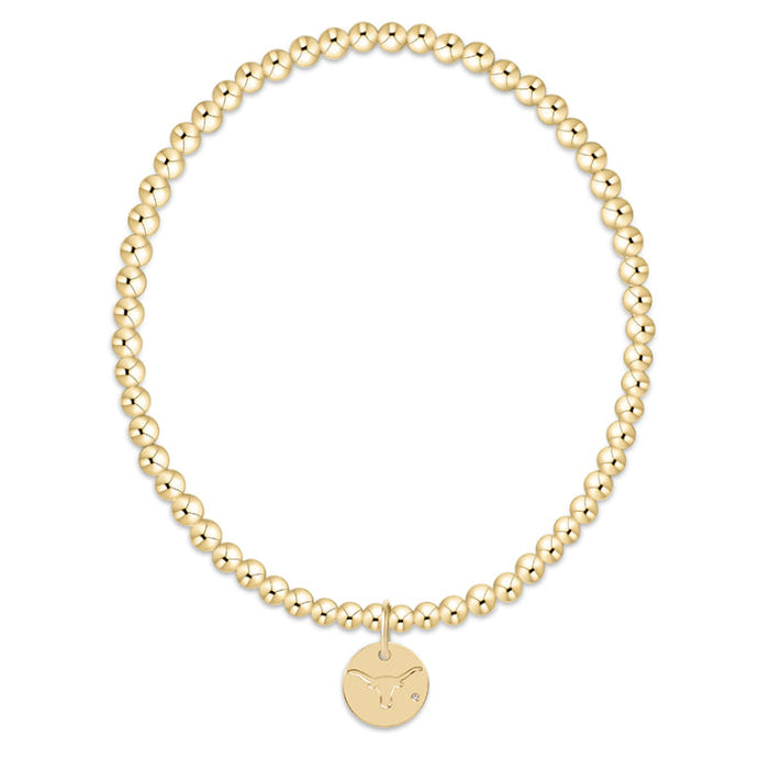 enewton ECCBCLG3 eCOLLEGIATE Classic Gold 3mm Bracelet