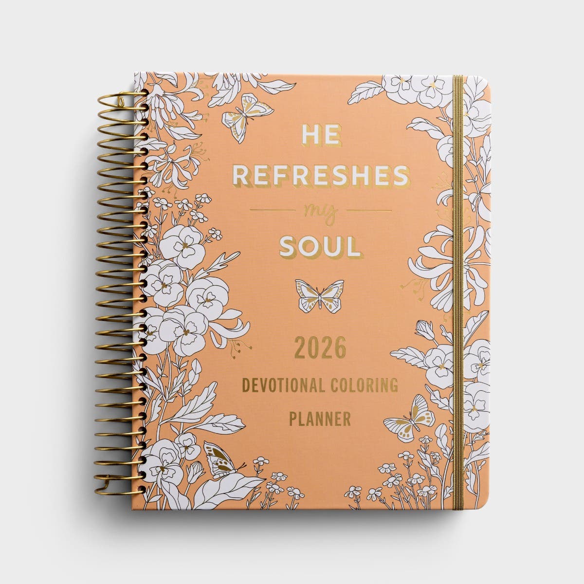 Dayspring U3363 Devotional Coloring Planner He Refreshes My Soul