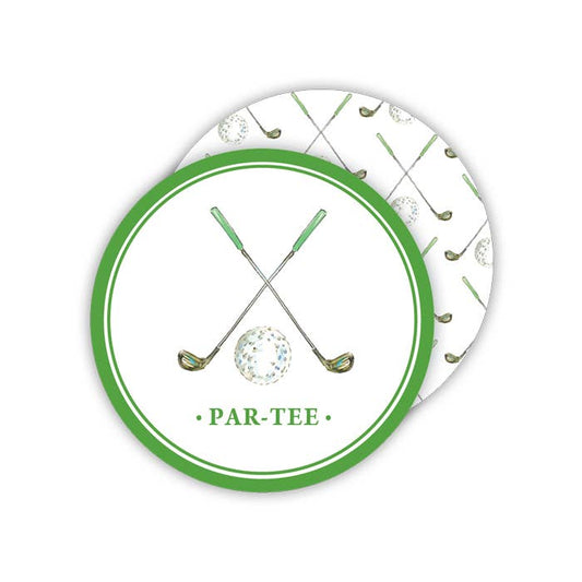 RosanneBeck Collections 035-0110 Golf Club and Ball Par-Tee Coasters