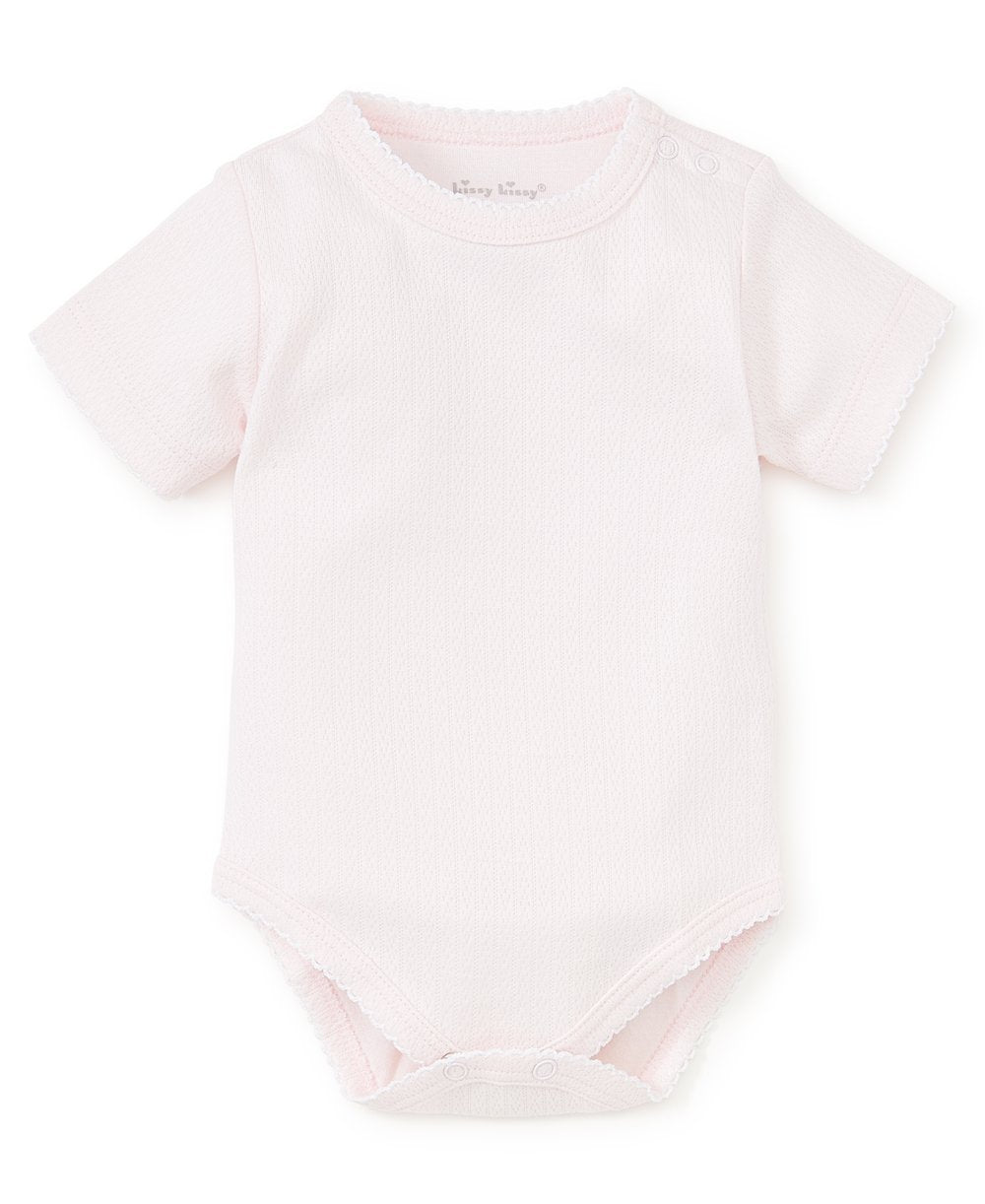 Kissy Kissy 14101 Pointelle S/S Body - Pink