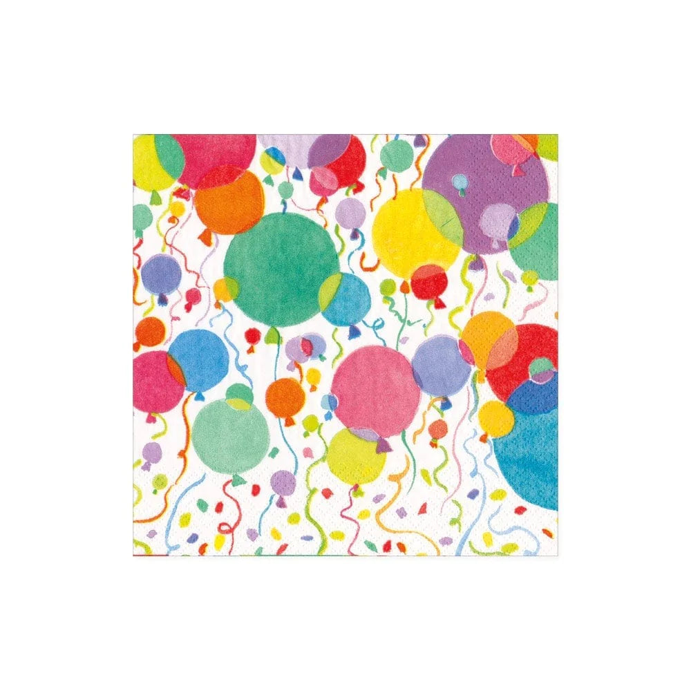 Caspari 16810 Balloons and Confetti Napkins & Plates