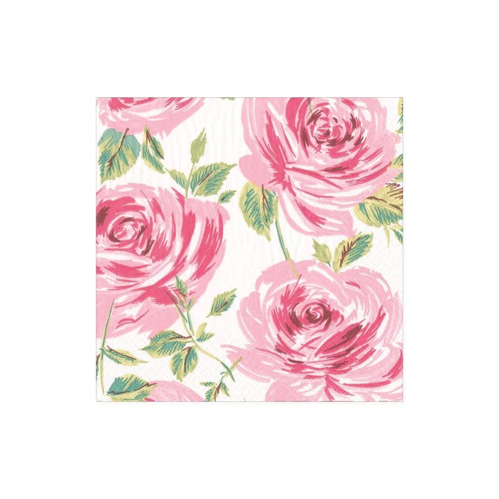 Caspari 16931C Bella Rose Pink - Cocktail Napkins