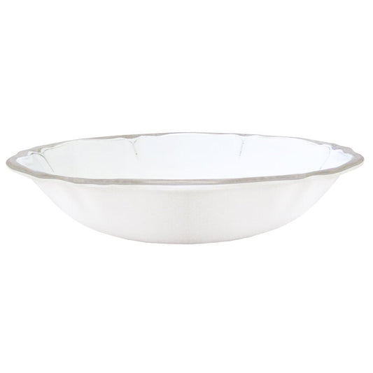 Le Cadeaux 235RUAW Rustica Antique White Salad Bowl - 13.75"
