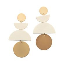 Mary Square Earrings Norwich Ivory