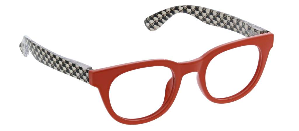 Peepers 2933 Geo Daze Focus  - Orange Batik