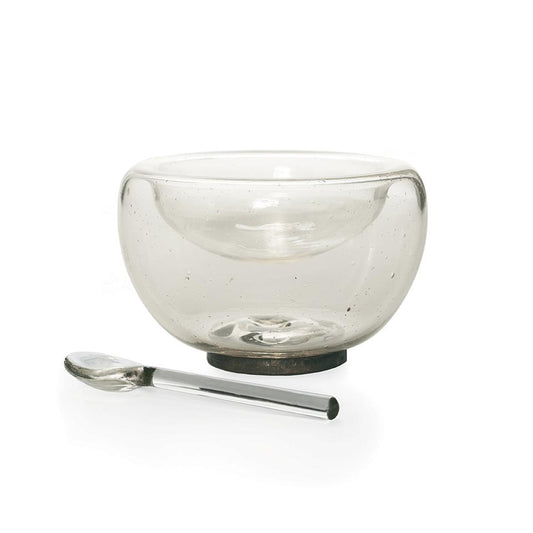 Jan Barboglio 3037 Alessandra Serving Set W/ Double Wall Mount Blown Bowl & Spoon