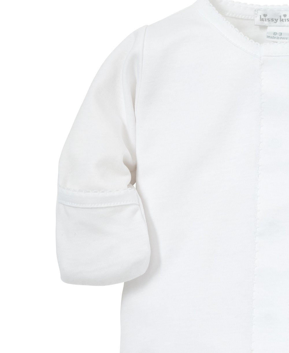 Kissy Kissy Basics White Footie