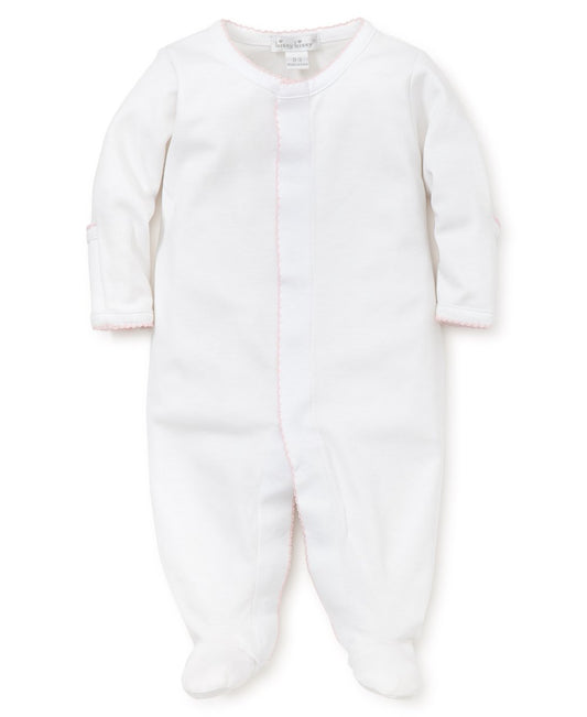 Kissy Kissy Basics White/Pink Footie