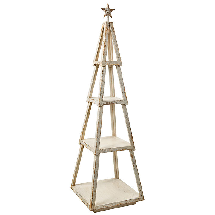 RAZ 3933222 Christmas Tree Tiered Stand - 50.25"