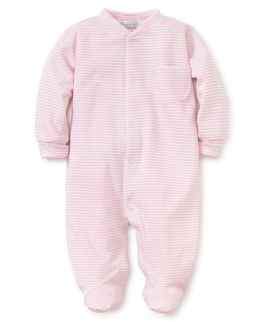 Kissy Kissy 44104 Simple Stripes Pink Footie