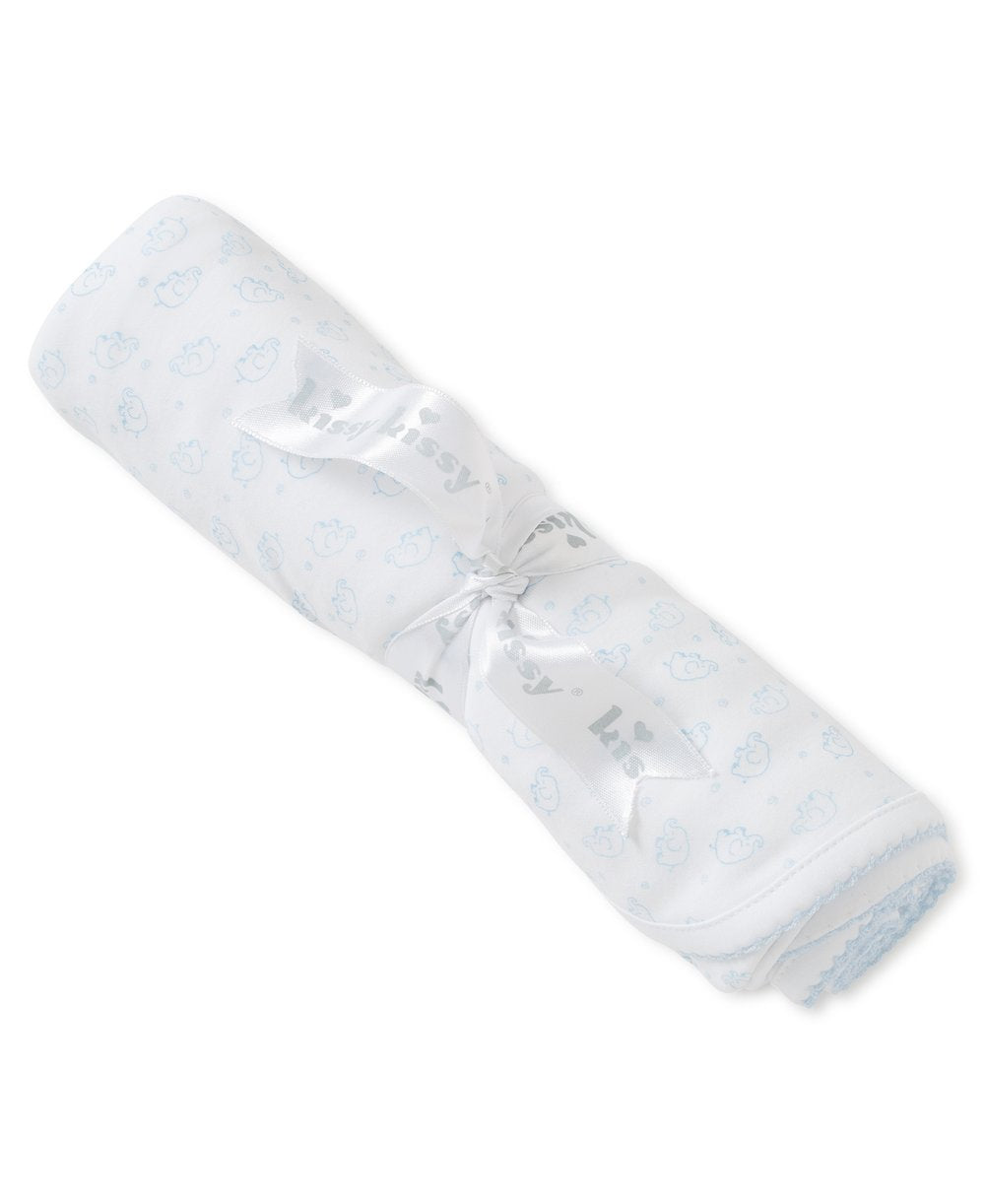 Kissy Kissy Ele-fun Blue Blanket