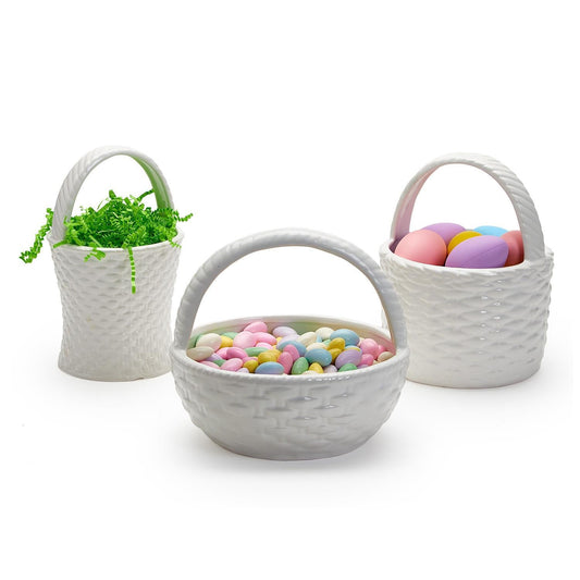 Two's Company 54216 Handled Basket Weave Basket