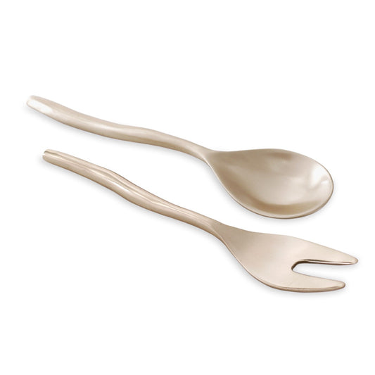 Beatriz Ball 7779 Sierra Modern Maia Salad Servers Gold