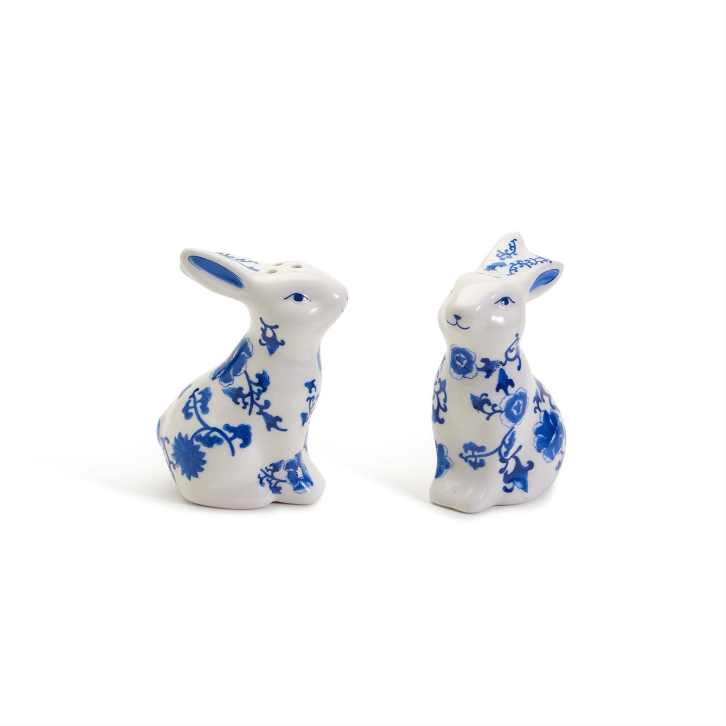 Two's Company 81846 Blue and White Bunny Salt & Pepper Shaker