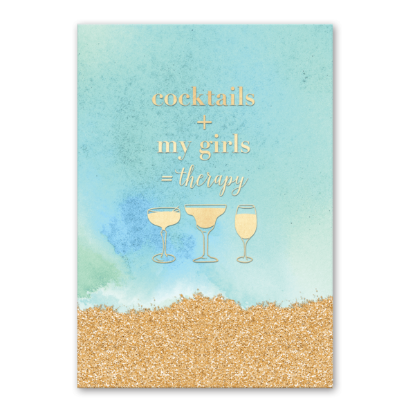 Lady Jayne 83142 Cocktails Girls Friends Greeting Card