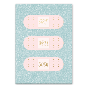 Lady Jayne 83187 Get Well Soon Band Aids Greeting Card