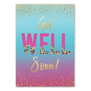 Lady Jayne 83188 Confetti Get Well Soon Greeting Card