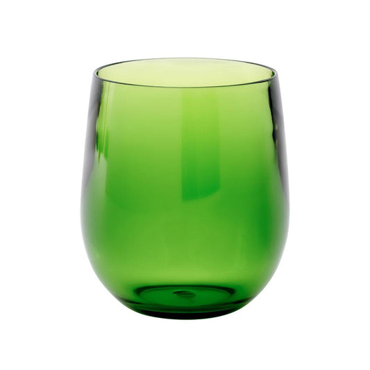 Caspari ACR101 Acrylic 12oz Tumbler Glass in Emerald - 1 Each