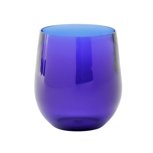 Caspari ACR104 Acrylic 12oz Tumbler Glass in Cobalt - 1 Each