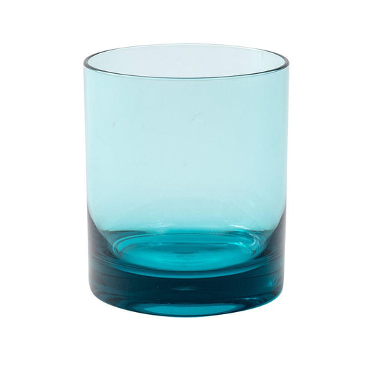 Caspari ACR302 Acrylic 14oz On the Rocks Highball Glass in Turquoise - 1 Each