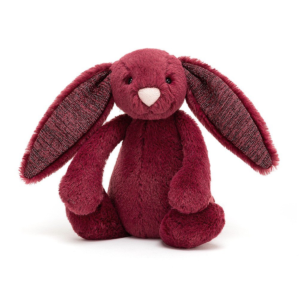 Jellycat BAS3SCAS Medium Bashful Sparkly Cassis Bunny