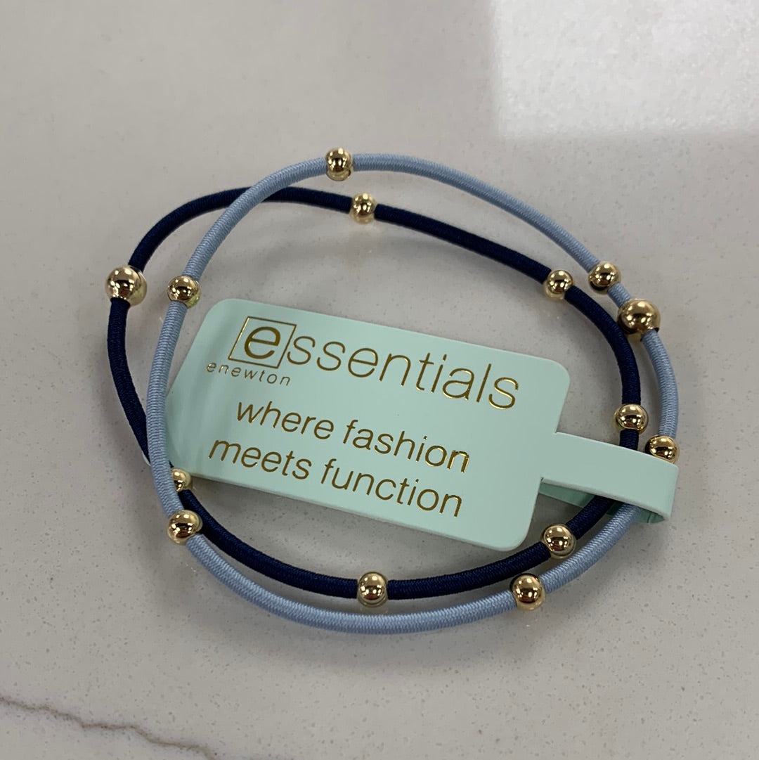 enewton PBESSENBLCLU essentials Ponytail Holder Set