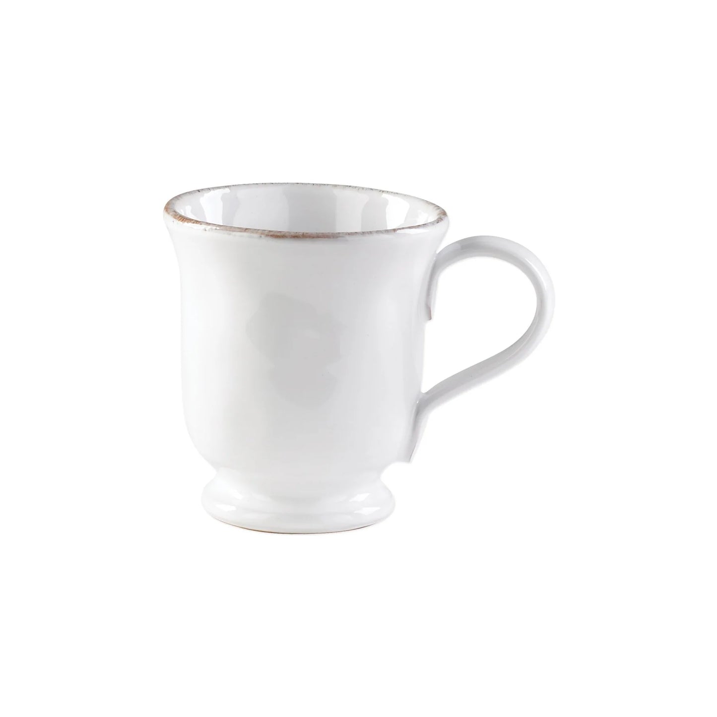 Vietri CUF-2602B Cucina Fresca Bianco Footed Mug