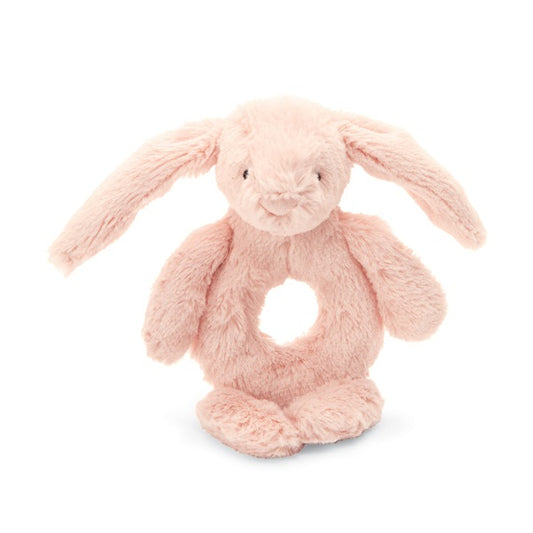 Jellycat BLU4GR Bashful Blush Bunny Rattle Ring