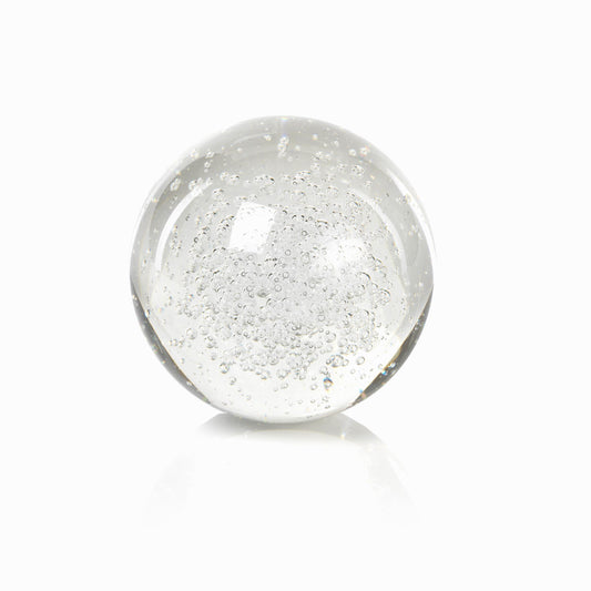 Zodax CH-4761 Crystal Fill Ball With Bubbles 4.73"