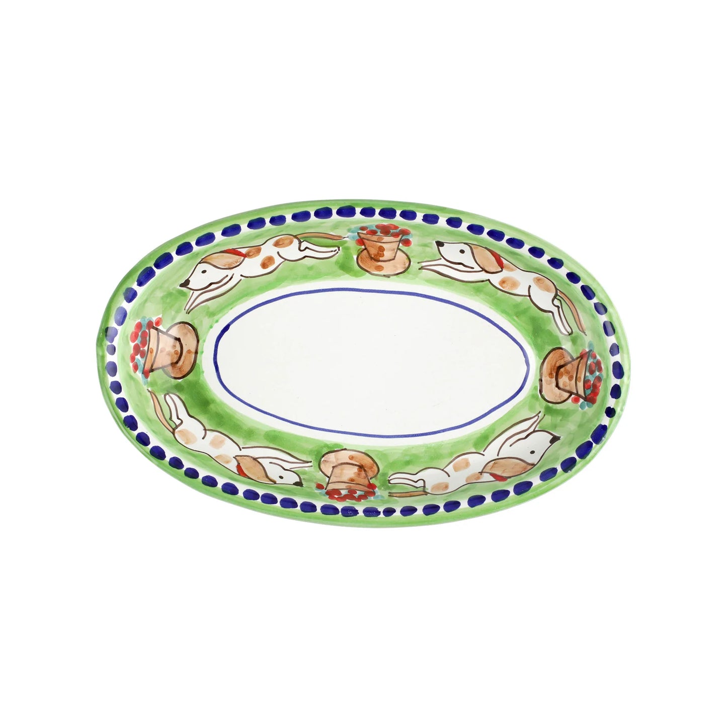 Vietri CNE-1040 Campagna Cane Small Oval Tray