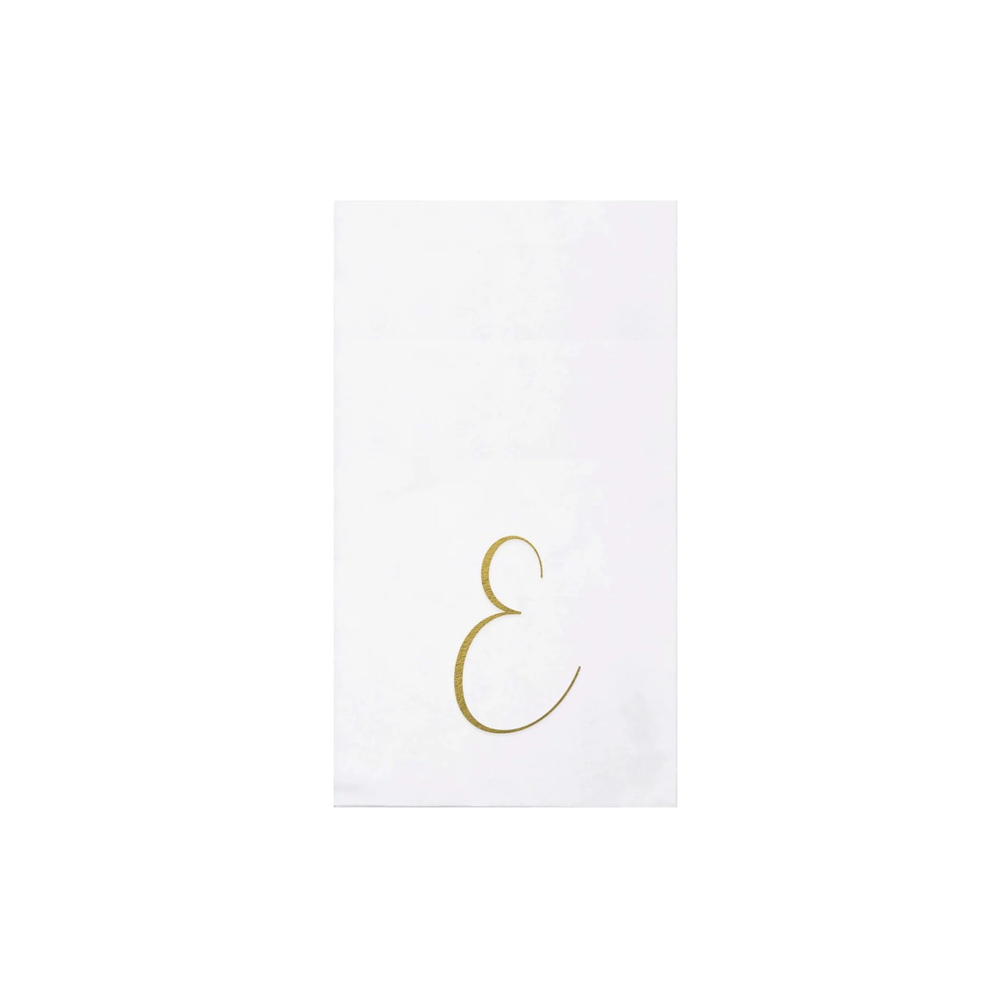 Vietri Papersoft Napkins Gold Monogram Guest Towels