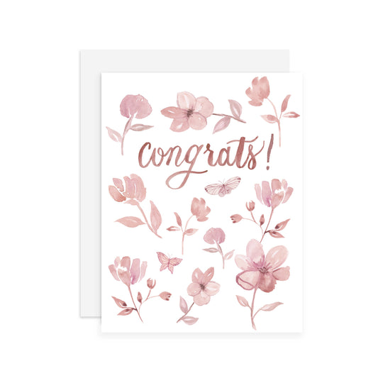 Malwest Design CBC01 Congrats Blush Greeting Card