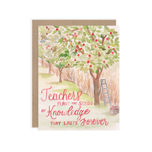 Malwest Design TAC01 Teacher Appreciation Greeting Card