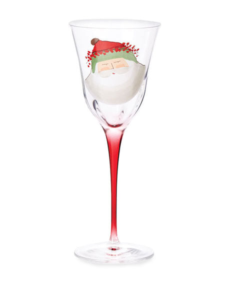 Vietri Old St. Nick Stemmed Wine Glass