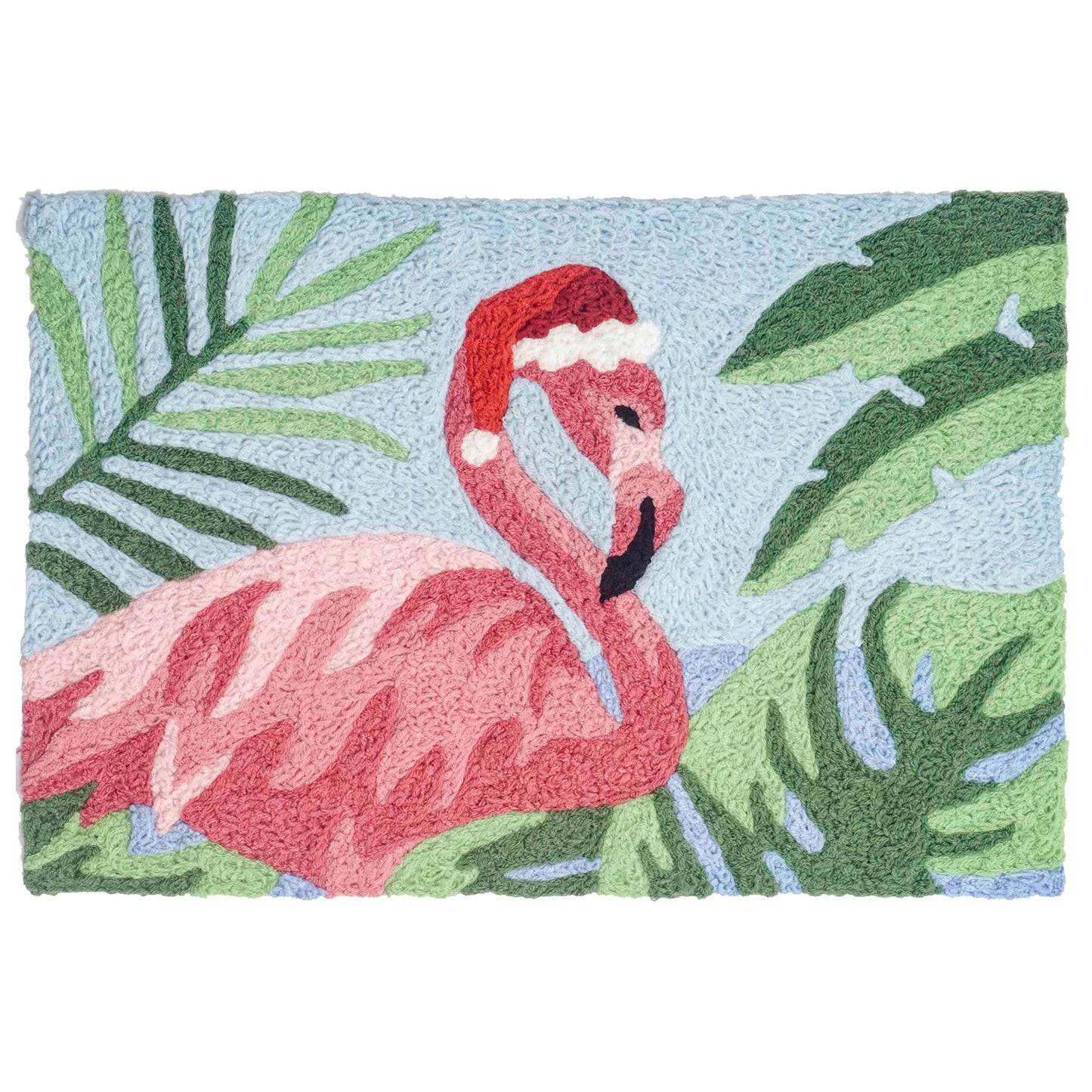 Jellybean JBL-BJL018 Festive Flamingo Christmas Rug 20" x 30"