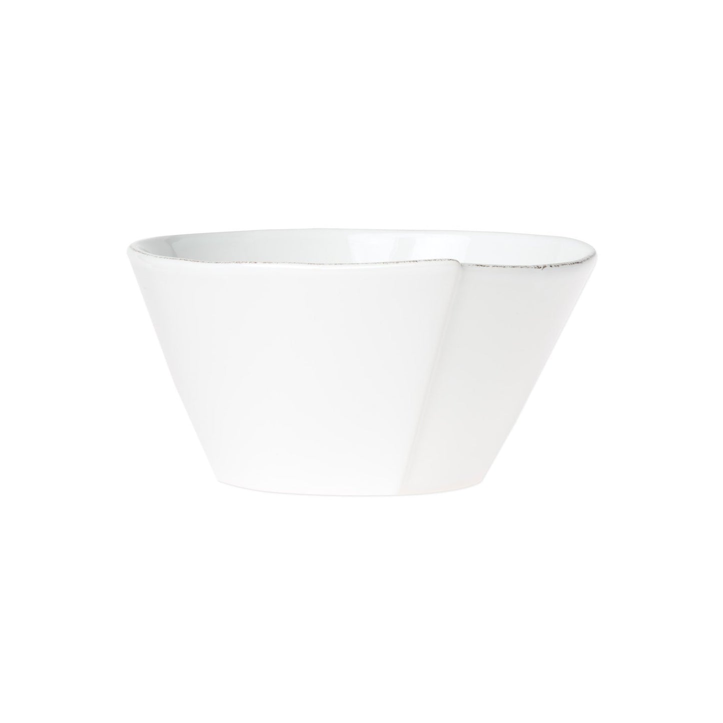 Vietri LAS-26021W Lastra Medium Stacking Bowl - White