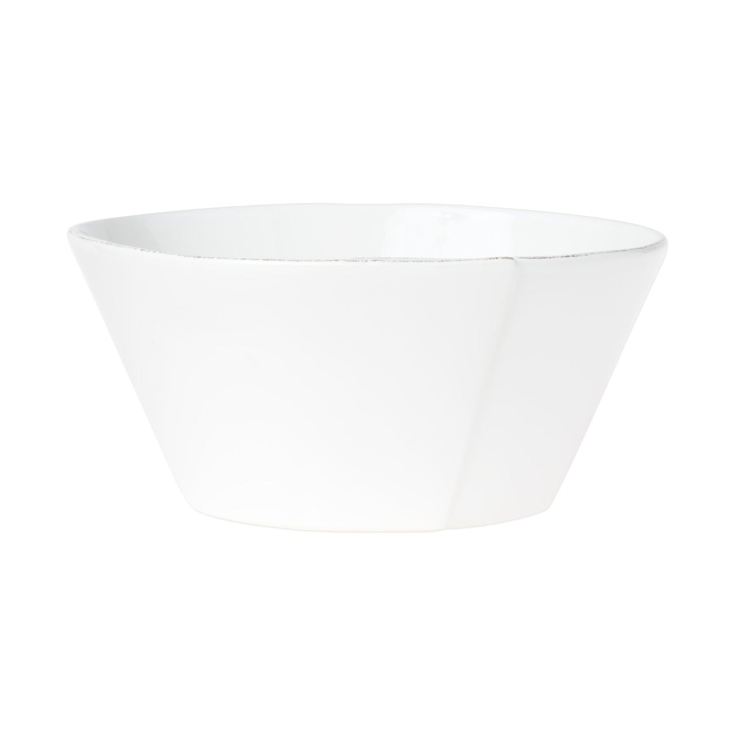 Vietri LAS-26022W Lastra Large Stacking Bowl - White