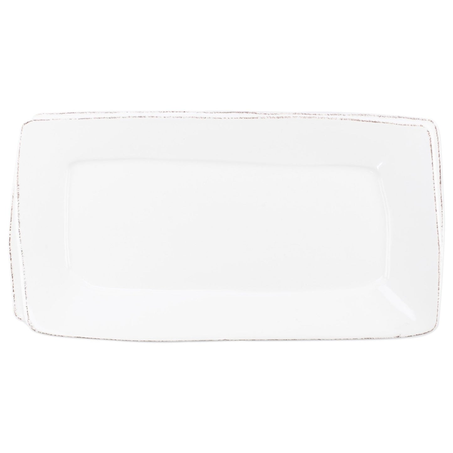 Vietri LAS-26023W Lastra Rectangular Platter - White