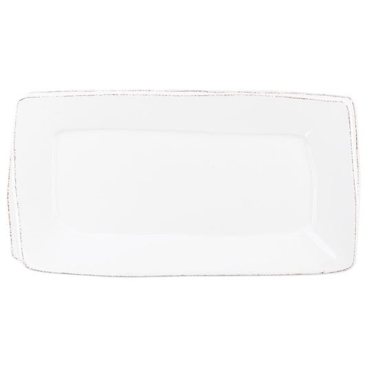 Vietri LAS-26023W Lastra Rectangular Platter - White