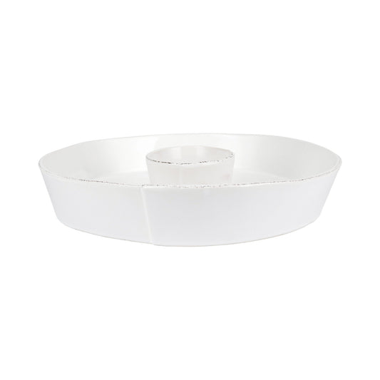 Vietri LAS-26075W Lastra Chip And Dip - White