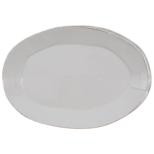 Vietri LAS-2626LG Lastra Light Gray Oval Platter