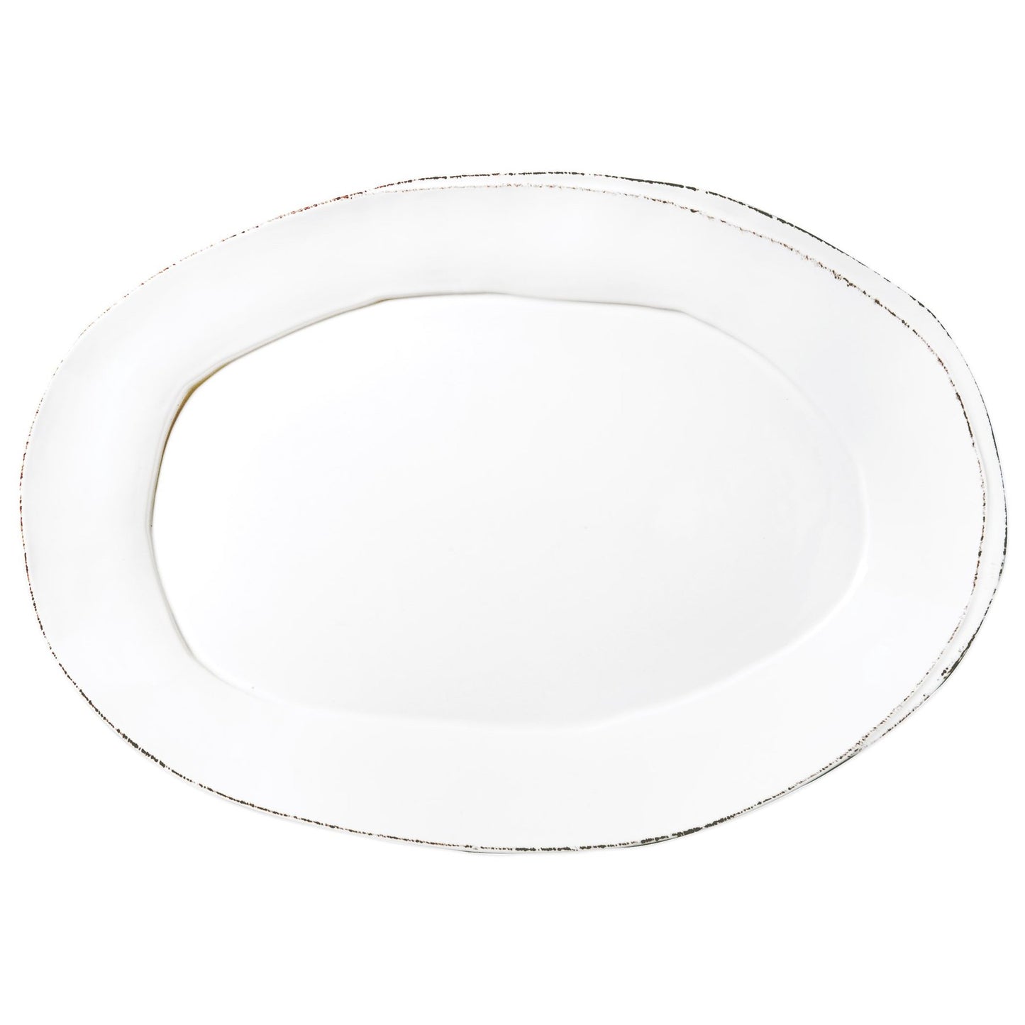 Vietri LAS-2626W Lastra Oval Platter - White