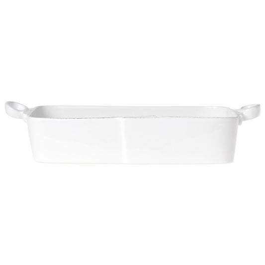 Vietri LAS-2653W Lastra Rectangular Baker - White