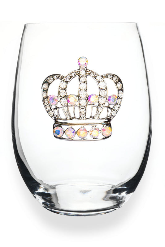 The Queens' Jewels Stemless Wine Glass