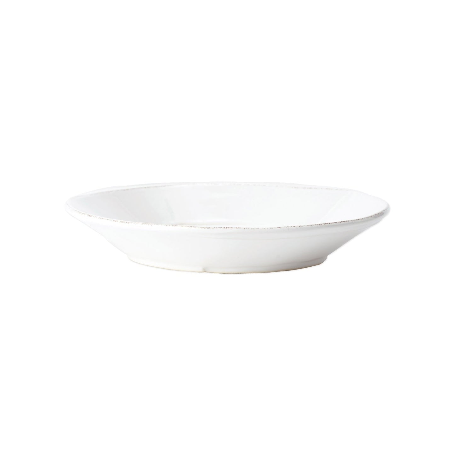 Vietri MLAS-W23026 Melamine Lastra White Large Shallow Serving Bowl