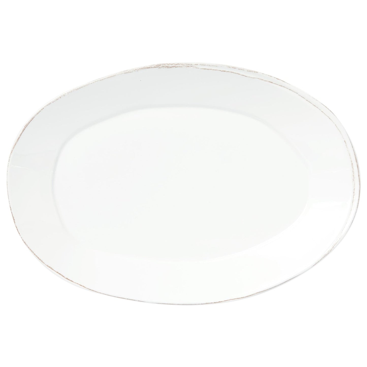 Vietri MLAS-W2326 Melamine Lastra White Oval Platter