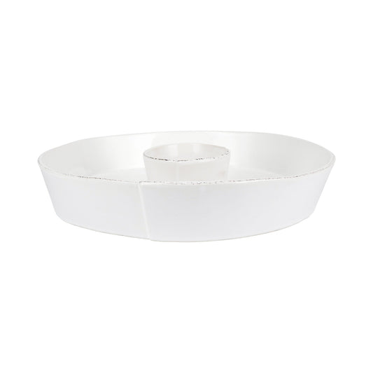 Vietri MLAS-W2375 Melamine Lastra White Chip & Dip